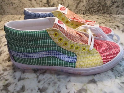 NEW Vans Classic High Top Gay Pride Multi-Color Rainbow Mens Shoes Sneakers- 9.5 - Photo 1/4