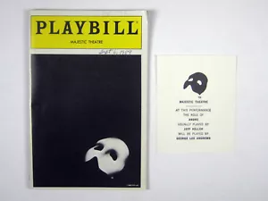 Phantom Playbill 1989 Majestic Rebecca Luker Cris Groenendaal George Lee Andrews - Picture 1 of 10