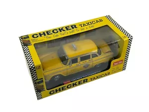 Sunstar escala 1/18 2501 - 1981 New York Checker taxi cabina amarillo - Imagen 1 de 4