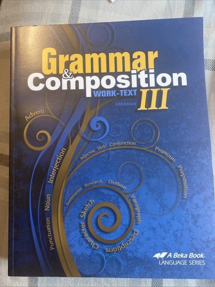 Grammar and Composition Work-Text 3 Fifth Edition A Beka Book Paperback Foto 1 de 4