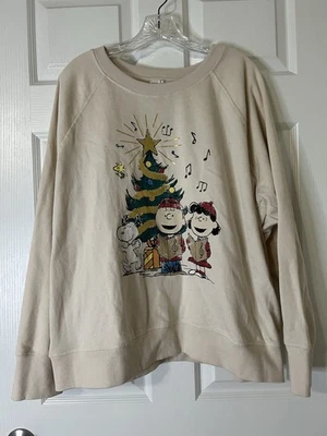 Sudadera Christmas Peanuts de Maurice’s NUEVA SIN ETIQUETAS XXL Snoopy Woodstock Foto 1 de 4