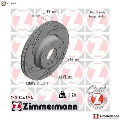 2x BRAKE DISC 150.3441.54 FOR BMW X1/E84/SAV/SUV N20B20A 2.0L 4cyl X1 E84 2.5L - Image 1 of 4