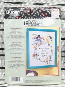 2008 Bucilla Mother Goose Counted Cross Stitch by Mary Engelbreit 15½" x 20" - Picture 1 of 8