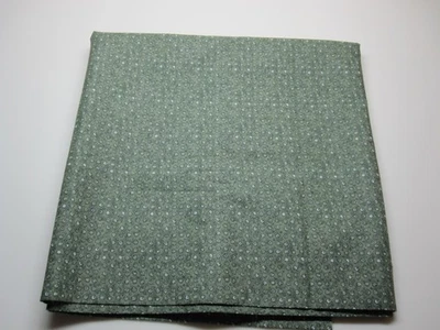COTTON FABRIC - CRAFTERS QUILTERS Green Small Print Pattern 2.4 Yards NEW - Image 1 of 4