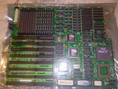 486 ISA Mainboard. Größe Beachten . 486 DX 33 8 MB RAM. Repariert! Funktioniert - Bild 1 von 4