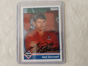NEIL BONNETT Autographed NASCAR TRADING Card AND BONUS CARD !! - Picture 1 of 4