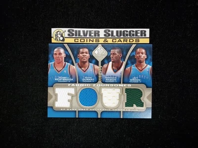 2009-10 Russell Westbrook/ Kevin Durant SP Game Used Fabric Foursomes Patch /125 - Image 1 of 4