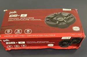 Polk Audio DB+ DB402 4" Coaxial Speakers Black with Marine Certification (Pair) - Picture 1 of 12