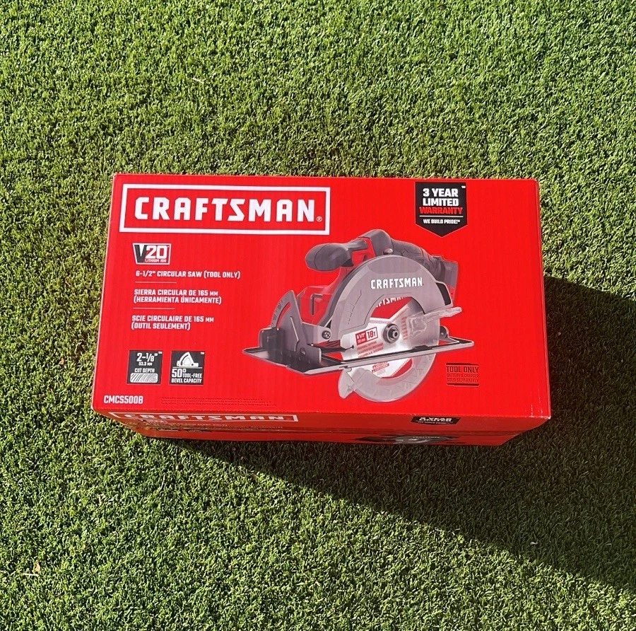 Craftsman Cordless Circular Saw V20 Lithium Ion 6-1/2" TOOL ONLY BRAND NEW - Image 1 of 4