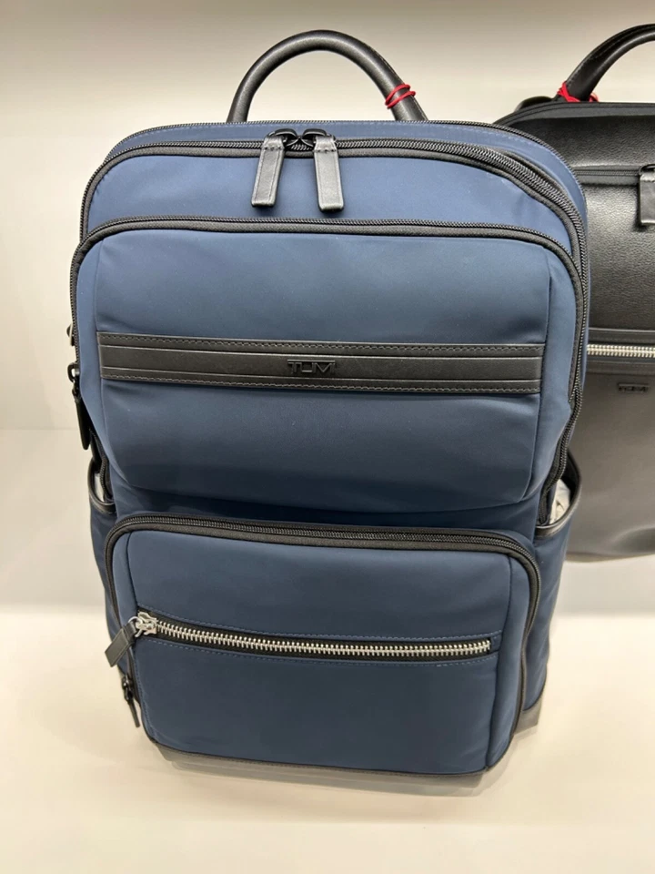 NEW Tumi LINKS Smooth Polyester 17.75” Laptop Backpack - NAVY BLUE - Image 1 of 1