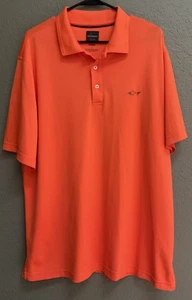 Greg Norman for Tasso Elba Five Iron Play Dry Herren Gr. L Golf Polo Bright Orange - Bild 1 von 5