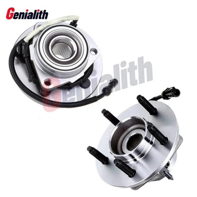 Pair Front Wheel Hub Bearing Assemblies for 2000 2001 2002 2003 2004 Ford F-150 - Image 1 of 4