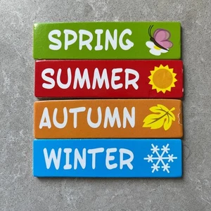 Melissa & Doug Magnetic Daily Calendar Seasons Replacement Pieces - Picture 1 of 2