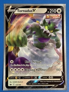 Tornadus V 124/198 Ultra Rare Chilling Reign Pokemon NM+ Card Saver - Bild 1 von 2