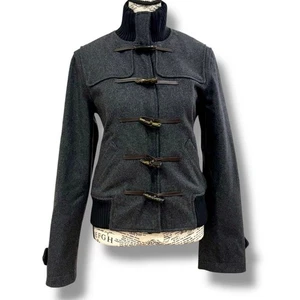 Neu mit Etikett See By Chloe Damengröße 8 grau Wolle Kurzmantel Jacke Designer - Bild 1 von 7