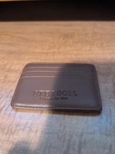 Stetson Cologne For Men Leather Wallet Brown - Picture 1 of 4