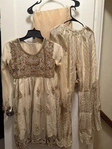 Pakistani Indian Wedding Party Garara Dress - Picture 1 of 9