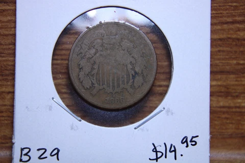 1868 2 Cent Piece Lot B29 Cover