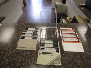Lot of (11) Vintage MS-DOS 4.01/Lotus 1-2-3 5.25" Disks W/Storage Box - LT18 - Picture 1 of 8