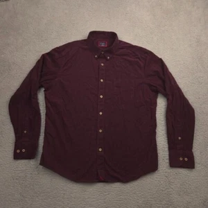 UNTUCKit Cramant Shirt Mens Large Burgundy Corduroy Button Down Long Sleeve - Picture 1 of 10