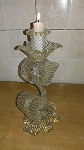 Beautiful Antique Murano Gold Leaf Vintage Gold Candelabra - Picture 1 of 6