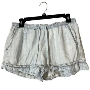 Bella Dahl 100% Lyocell Blue Pull On Shorts Womens Sz S Comfortable Soft - Picture 1 of 9