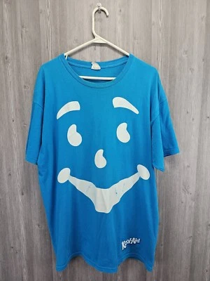 Camiseta de Colección Kool Aid Estampado Completo Cara Azul Para Hombre Talla XL Etiqueta Gildan Foto 1 de 4