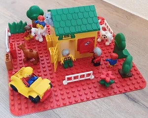 LEGO DUPLO Konvolut Platte Haus Figuren Tiere Auto Bäume Zaun Erwachsene Kinder - Bild 1 von 12