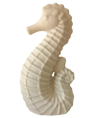 Deko Figur Seepferdchen Sand Optik beige Keramik Dekoobjekt Skulptur Statue -1 - Bild 1 von 4