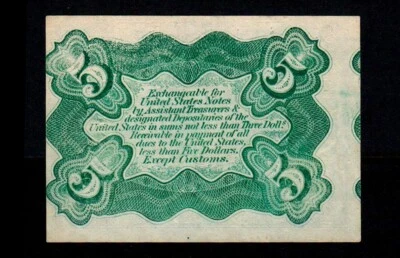 ((Misalignment Error)) 5 Cents Third Issue Fractional Currency  (H101) - Image 1 of 2