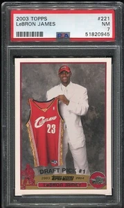 2003-04 Topps NBA Draft LeBron James Rookie #221 PSA 7 - Bild 1 von 2