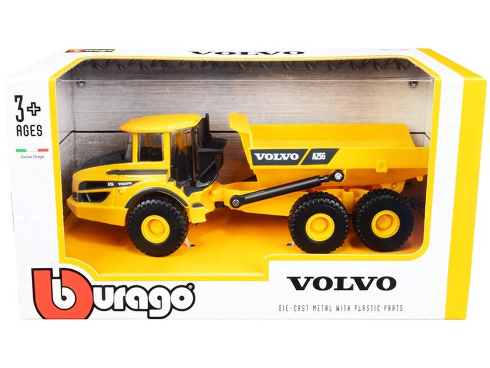 Remolque articulado Volvo A25G amarillo 1/50 modelo diecast de Bburago Foto 1 de 1
