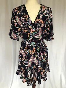 BCBG Max Azria Romper Navy Paisley, Large - Picture 1 of 11