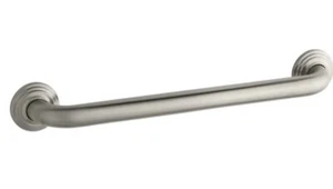 Kohler 18in Traditional Grab Bar, Kohler Finish, Vibrant Brushed Nickel, - Picture 1 of 4