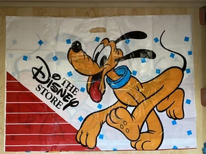 Vintage ~ DISNEY STORE ~ Einkaufstasche aus Kunststoff - PLUTO - groß - super Zustand - Bild 1 von 7