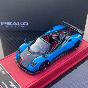 1/43 Peako Pagani Zonda Cinque Roadster Blue / Carbon Limited 100 pcs 31802 - Picture 1 of 2