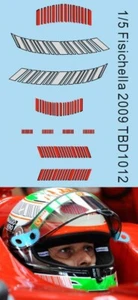 1/5 Decals per Giancarlo Fisichella Helmet 2009 TBD1013 - Picture 1 of 1