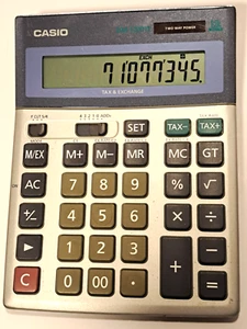 Casio DM-1200TE Two Way Power Tax & Exchange Calculator 12 Digits Large Buttons - Picture 1 of 5