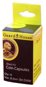 Cápsulas de monedas de ajuste directo Guardhouse Small Dollar (26,5 mm) - Paquete de 10 - Imagen 1 de 1