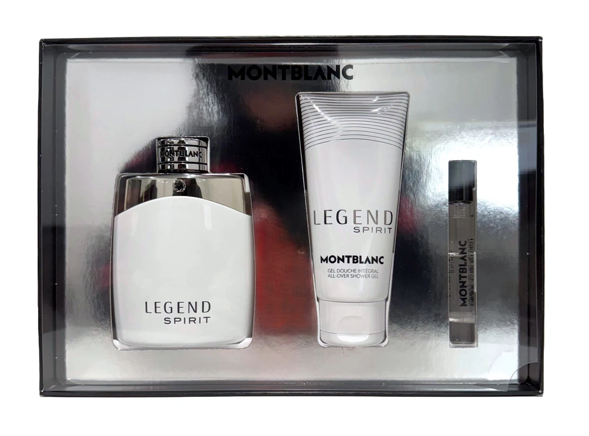 Montblanc Legend Spirit Gift Set for Men - 3.3oz EDT + 0.25oz EDT