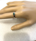 Natural 21Ct Emerald Solitaire 10K Whte Gold Ring