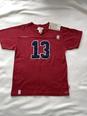 NWT wes and willy Short Sleeve shirt Boys 4J Red 13 Athletics - Image 1 of 4