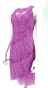 Adelyn Rae Lace Sheath Dress SZ M Cocktail High Low Anthropologie Romantic Love - Picture 1 of 10