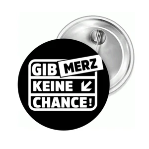 Button Gib Merz keine Chance Friedhof Frieden Anstecknadel Anstecker Pin Brosche - Picture 1 of 2