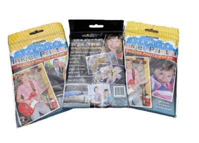 Starlite Photo Paper Glossy 20 Sheet Per Pack Total of 3 Packs 4 x 6 inch READ * - Image 1 of 4