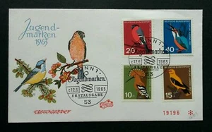 [SJ] Germany Birds 1963 Wildlife Nature Animal (stamp FDC) *see scan - Picture 1 of 5