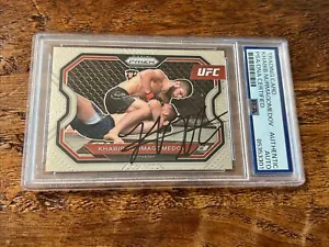 Khabib Nurmagomedov IP signed Prizm Card Psa Dna Coa Slab handsigniert UFC - Bild 1 von 3