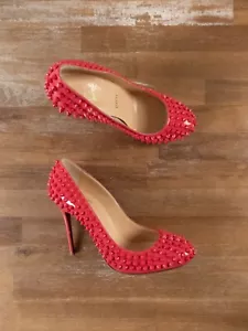 Zapatos de salón CHRISTIAN LOUBOUTIN Fifi Spikes framboise rosa charol 7 37 - Imagen 1 de 12