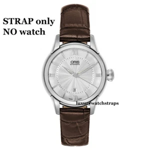 CORREA DE RELOJ DE DESPLIEGUE DE CUERO SUAVE PARA RELOJES ORIS 18mm 20mm 22mm UK - Imagen 1 de 13