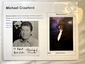 VTG Michael Crawford Signed 4x5 Photo B&W Phantom of the Opera INSCRIBED - Picture 1 of 3